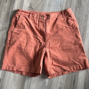 L.L. Bean Coral/Papaya Cotton Jean Shorts